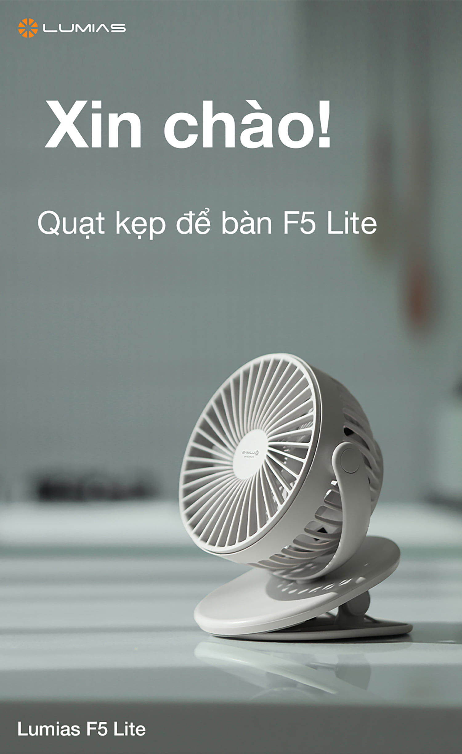 Đặc điểm quạt mini tích điện Lumias F5 Lite