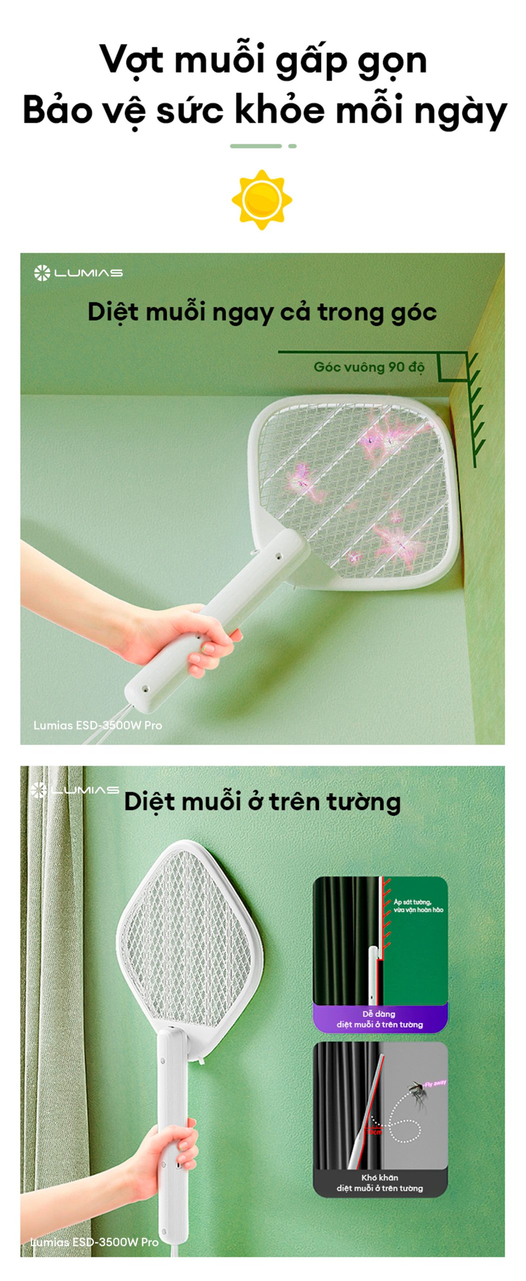 Vợt muỗi gấp gọn