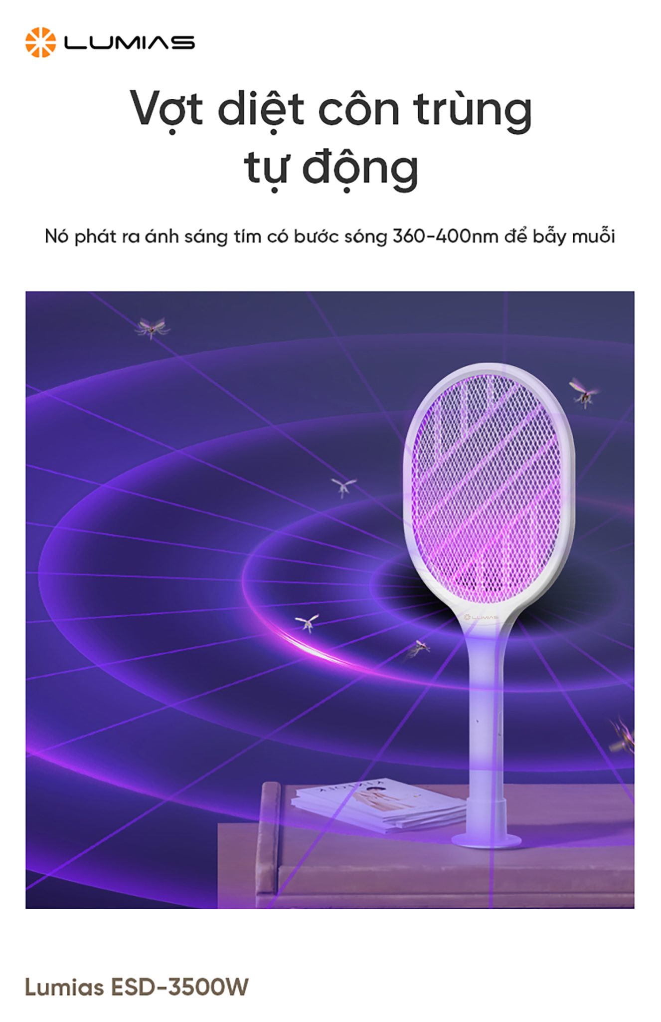 Vợt diệt côn trùng tự động