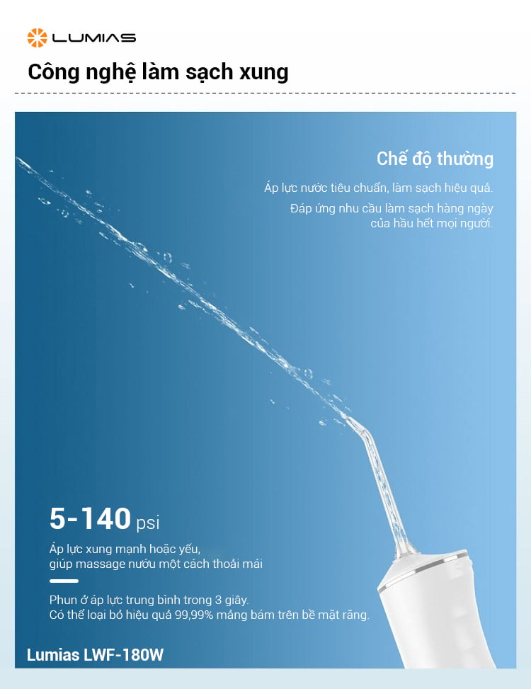 Máy tăm nước Lumias LWF-180W