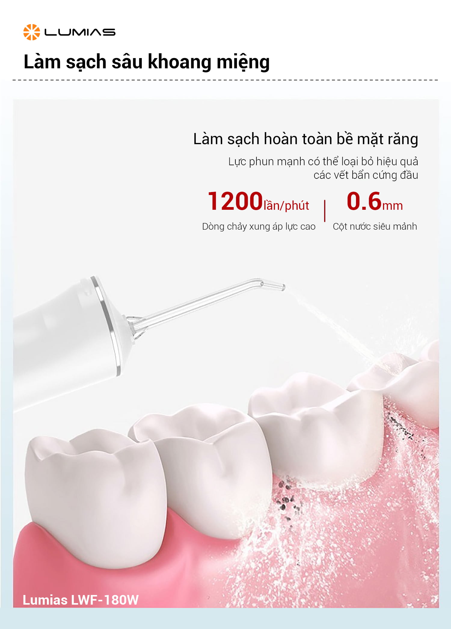 Máy tăm nước Lumias LWF-180W