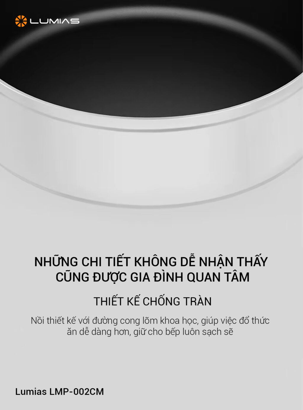 Nồi hợp kim nhôm Lumias LMP-002CM tinh tế từng chi tiết