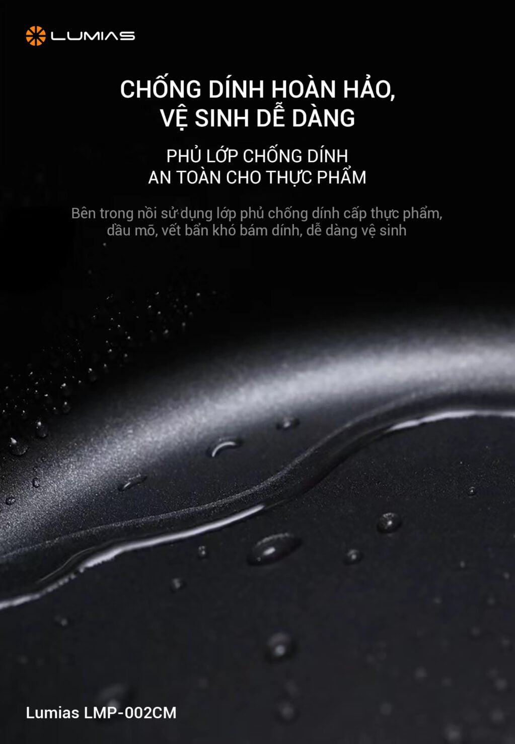 Nồi hợp kim nhôm Lumias LMP-002CM chảo chống dính